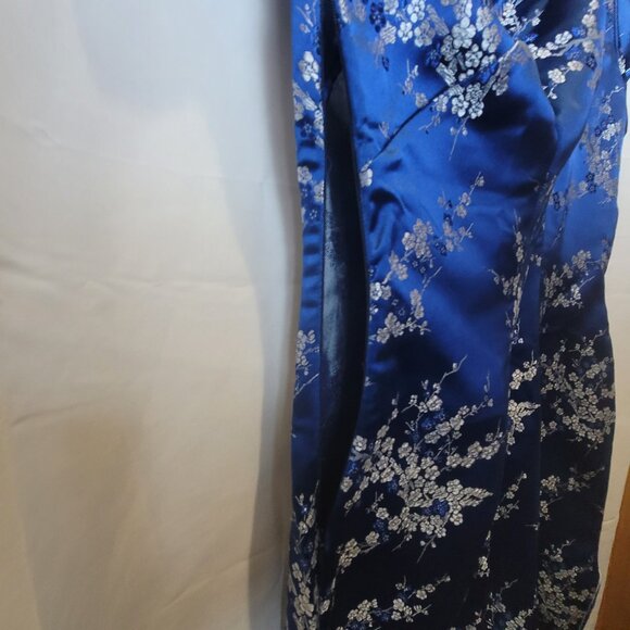Traditional Blue Chinese Dress Size 36 Small - Picture 6 of 10